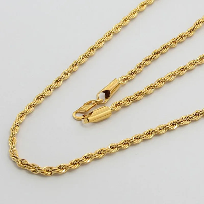 24K Gold Filled Rope Chain