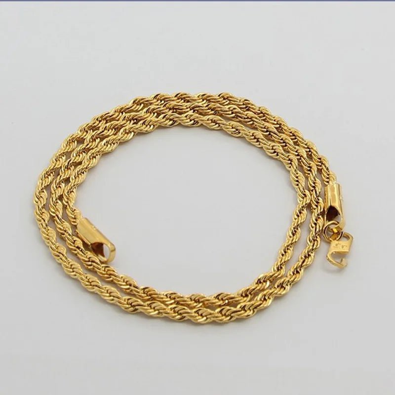 24K Gold Filled Rope Chain